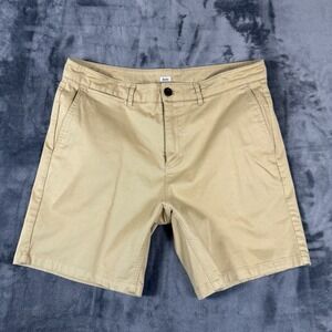 KATIN Shorts Mens 34 Beige  Surf Skate Summer Flat Front